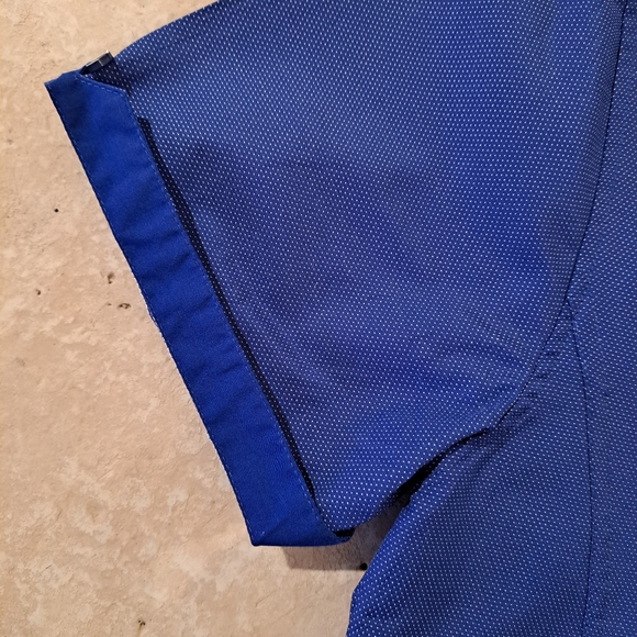 Men's short sleeve button down shirt by TM EXPOSURE size XL Blue - Picture 4 of 7